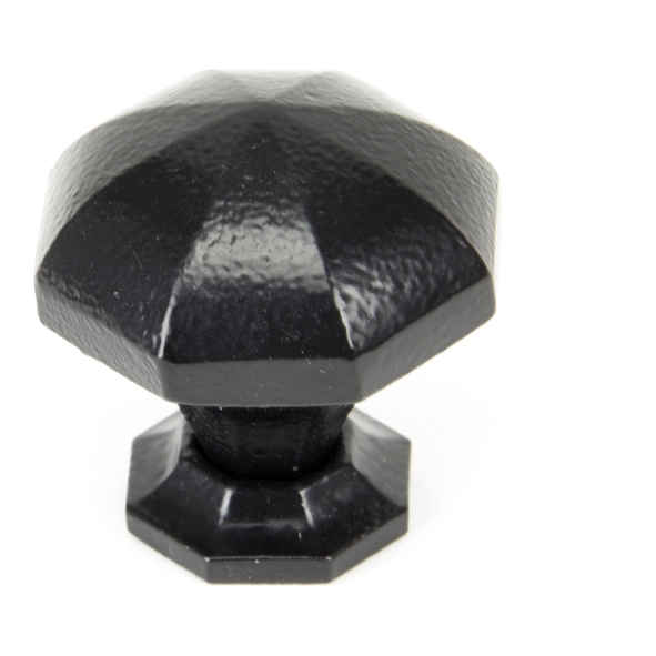 33373  39mm  Black  From The Anvil Octagonal Cabinet Knob - Large