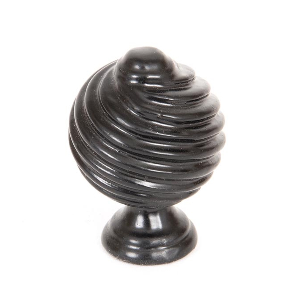 33376  30mm  Black  From The Anvil Twist Cabinet Knob