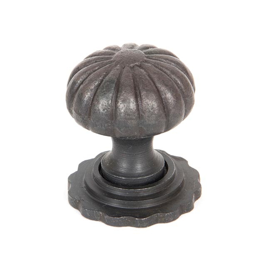 33377  32mm  Beeswax  From The Anvil Flower Cabinet Knob - Small