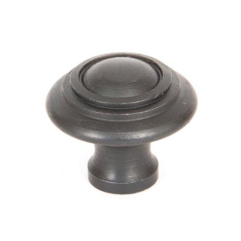 33379  32mm  Beeswax  From The Anvil Ringed Cabinet Knob - Small