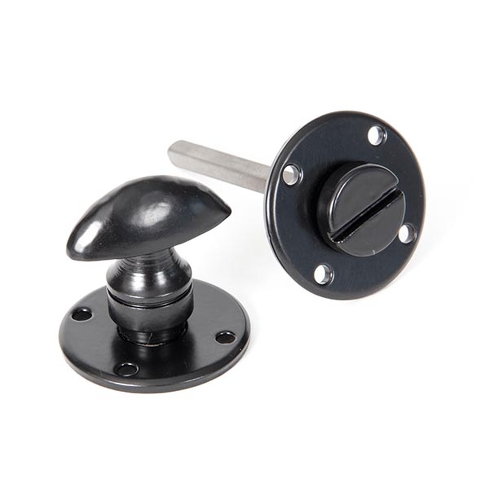 33382  41 x 3mm  Black  From The Anvil Round Bathroom Thumbturn