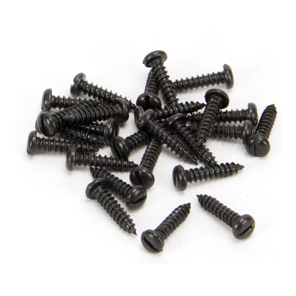 33403  4 x   Black  From The Anvil Round Head Screws