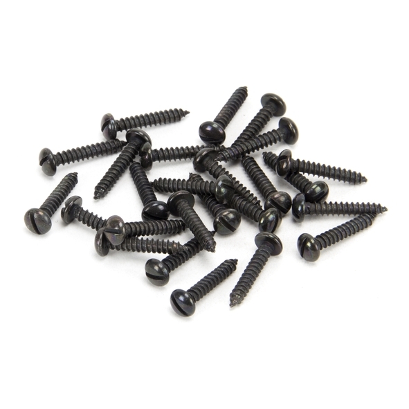 33409  6 x   Black  From The Anvil Round Head Screws