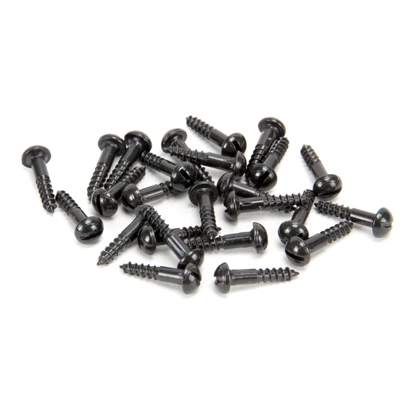 33414  8 x   Black  From The Anvil Round Head Screws