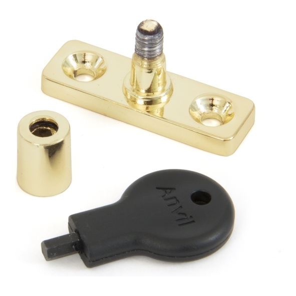 33462  46 x 15 x 4mm  PVD Brass  From The Anvil Electro Brass Locking Stay Pin