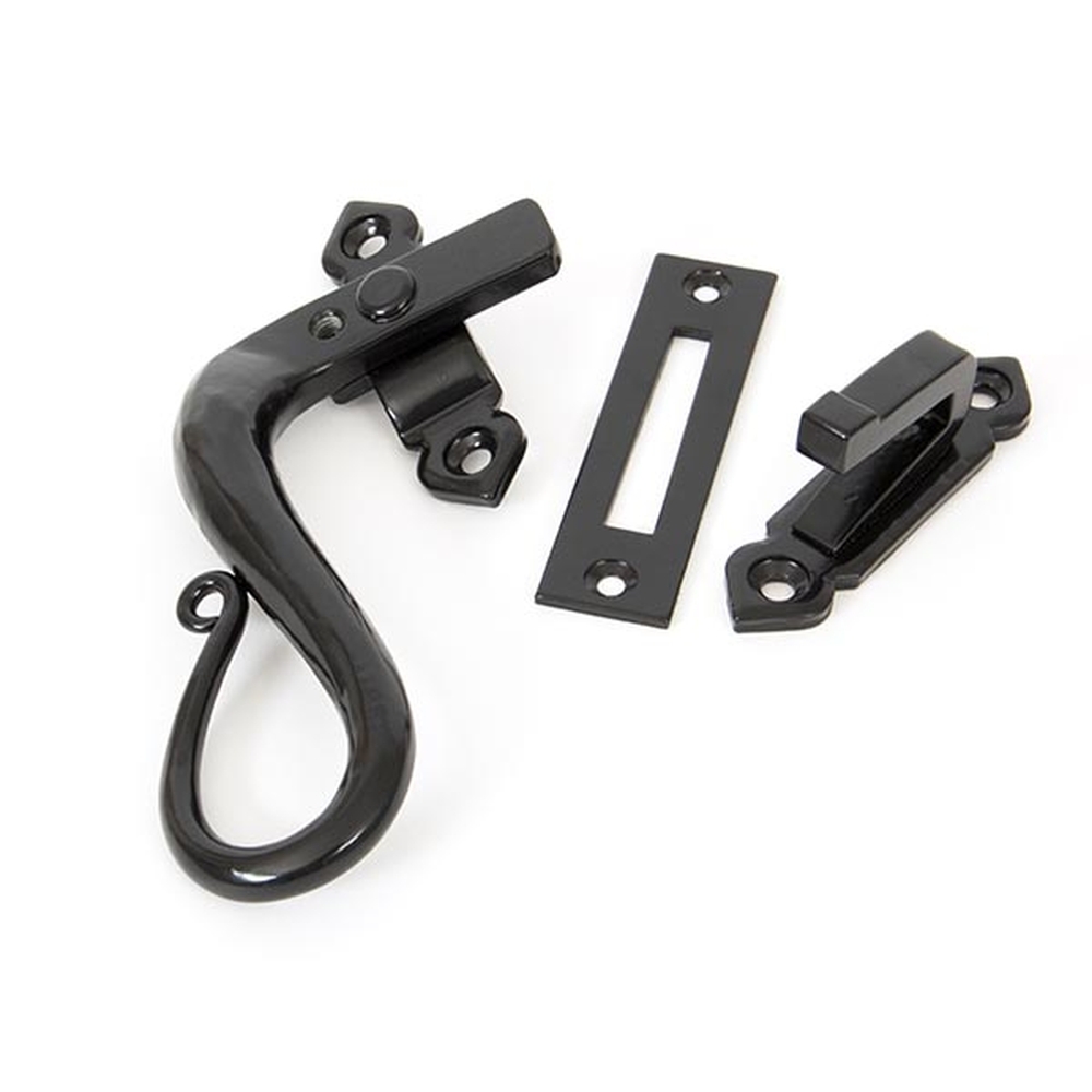 33468  133mm  Black  From The Anvil Locking Shepherds Crook Fastener - LH