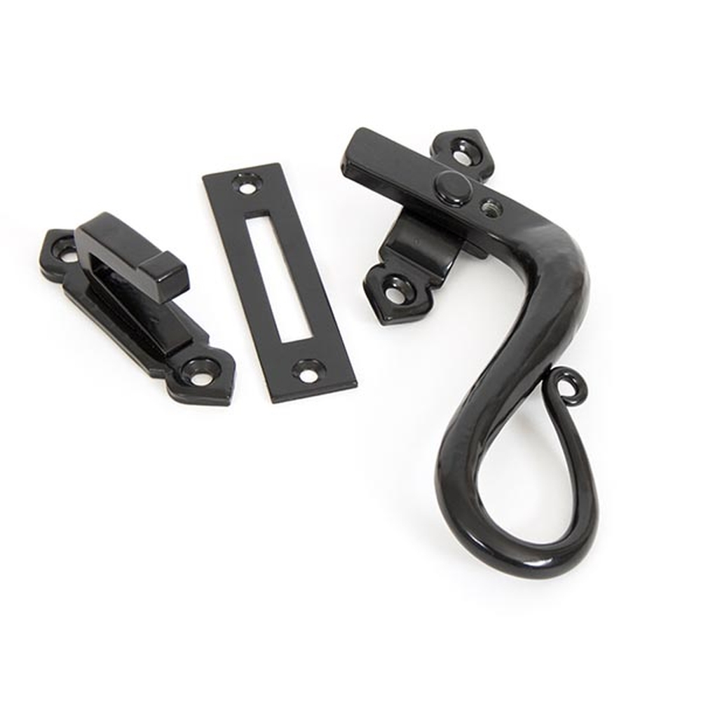 33469  133mm  Black  From The Anvil Locking Shepherds Crook Fastener - RH