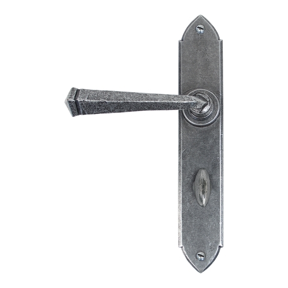 33604/B  248 x 44mm 5mm  Pewter Patina  From The Anvil Gothic Lever Bathroom Set