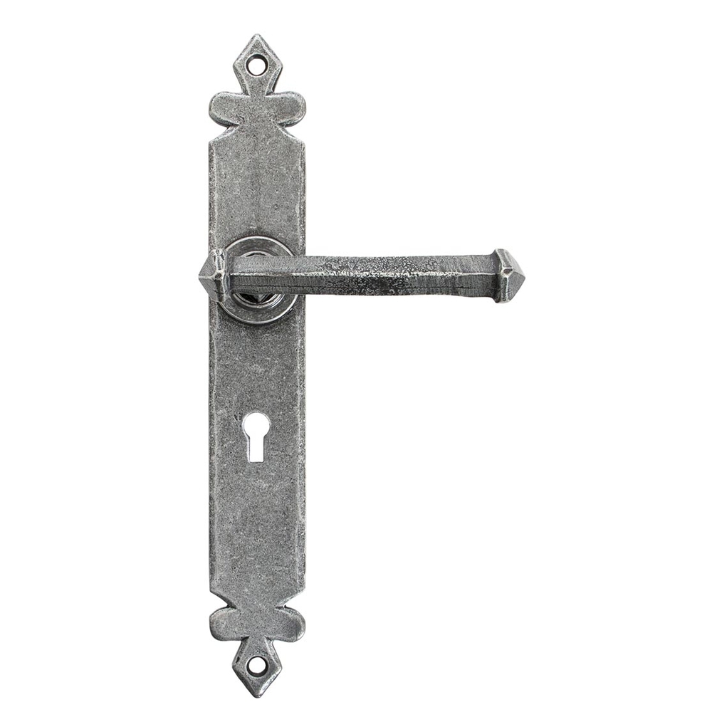 33608  273 x 40 x 5mm  Pewter Patina  From The Anvil Tudor Lever Lock Set