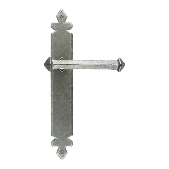 33609  273 x 40 x 5mm  Pewter Patina  From The Anvil Tudor Lever Latch Set