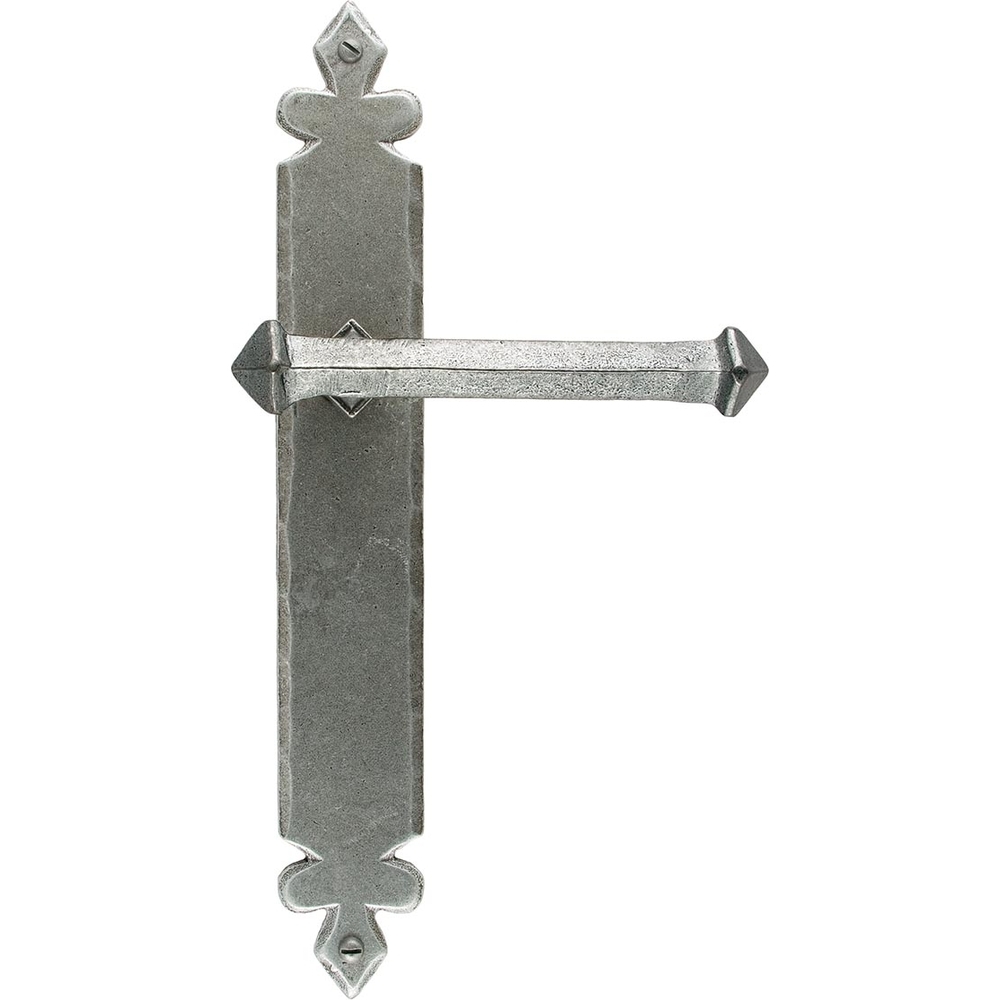 33609  273 x 40 x 5mm  Pewter Patina  From The Anvil Tudor Lever Latch Set