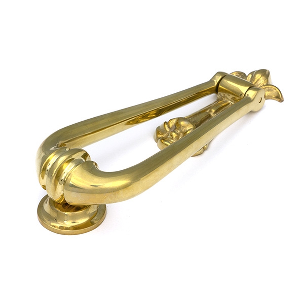 33610M  63mm  Polished Brass  From The Anvil Loop Door Knocker