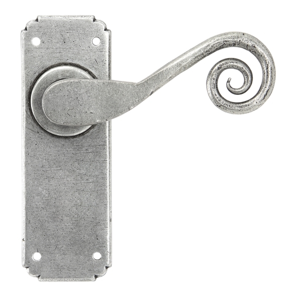 33616  152 x 51 x 3mm  Pewter Patina  From The Anvil Monkeytail Lever Latch Set