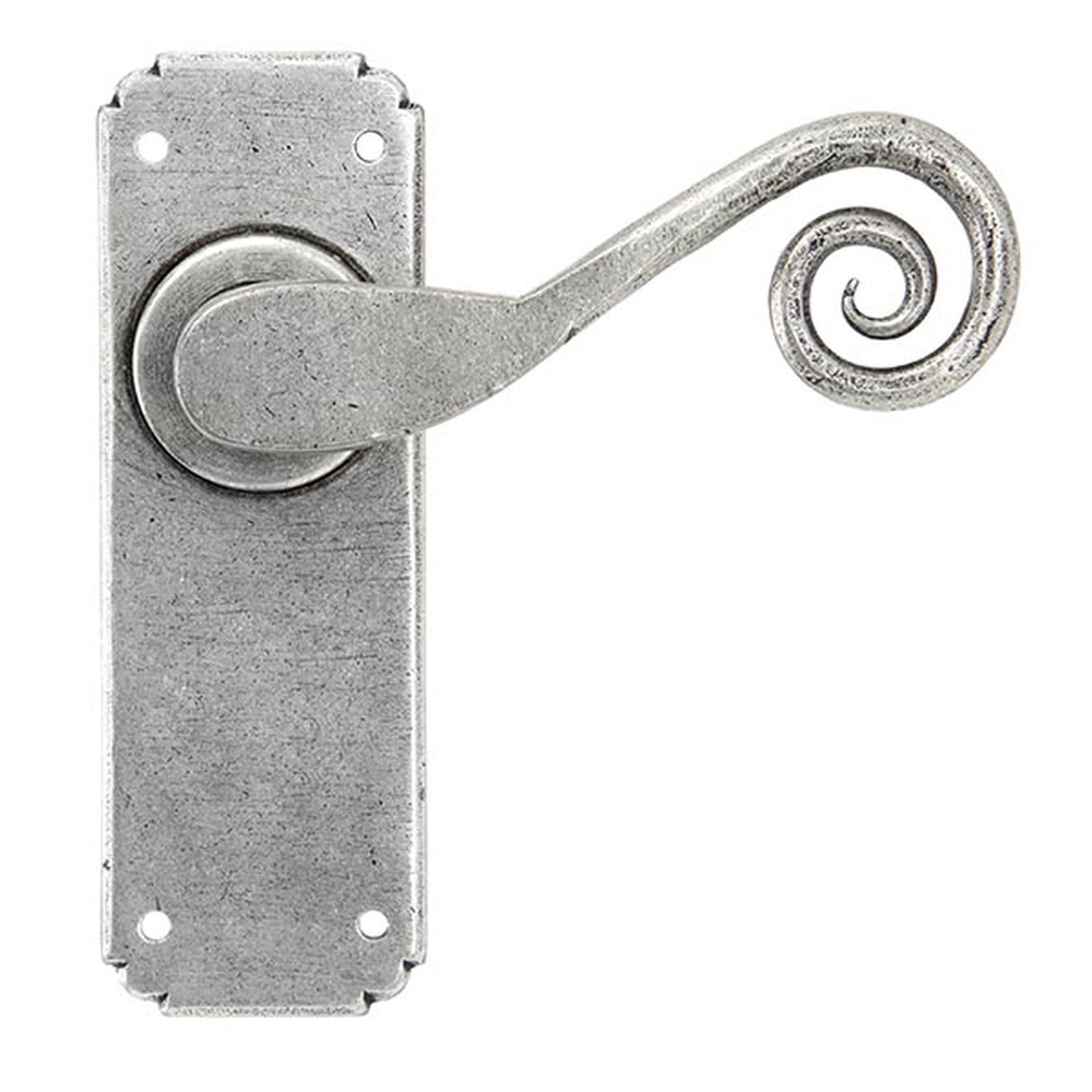 33616  152 x 51 x 3mm  Pewter Patina  From The Anvil Monkeytail Lever Latch Set