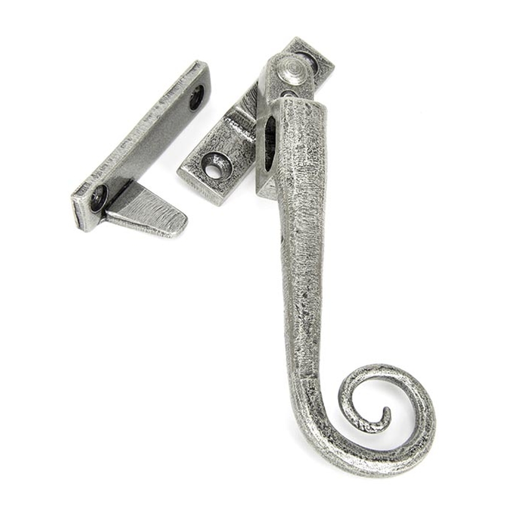 33619  157mm  Pewter Patina  From The Anvil Locking Night-Vent Monkeytail Fastener - RH