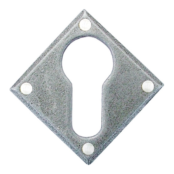 33622  51 x 51mm  Pewter Patina  From The Anvil Diamond Euro Escutcheon