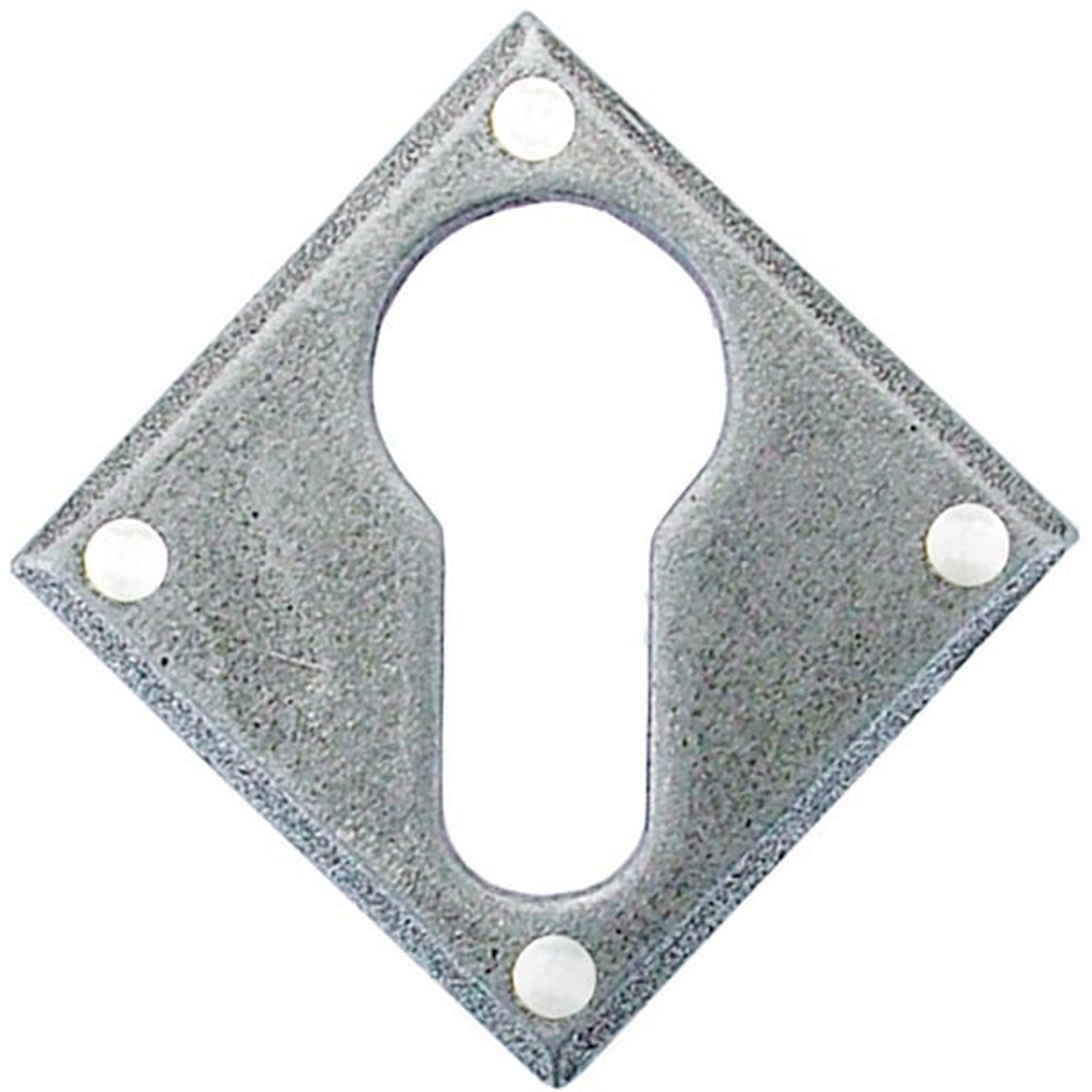 33622 • 51 x 51mm • Pewter Patina • From The Anvil Diamond Euro Escutcheon