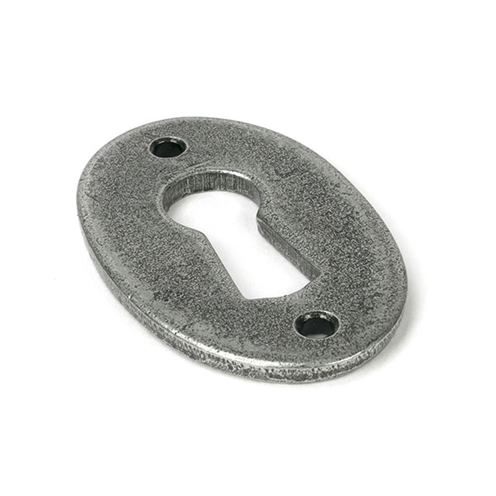 33665 • 51 x 31mm • Pewter Patina • From The Anvil Oval Escutcheon