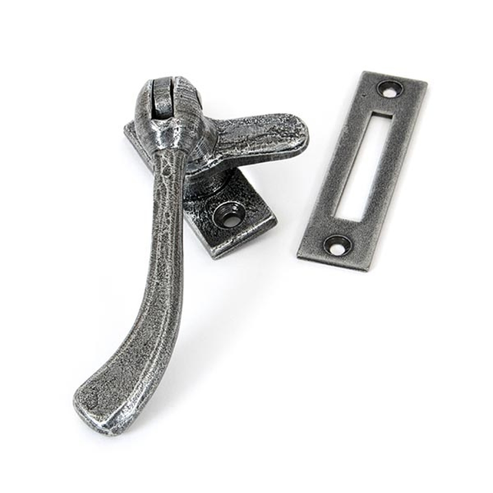 33668  115mm  Pewter Patina  From The Anvil Handmade Peardrop Fastener