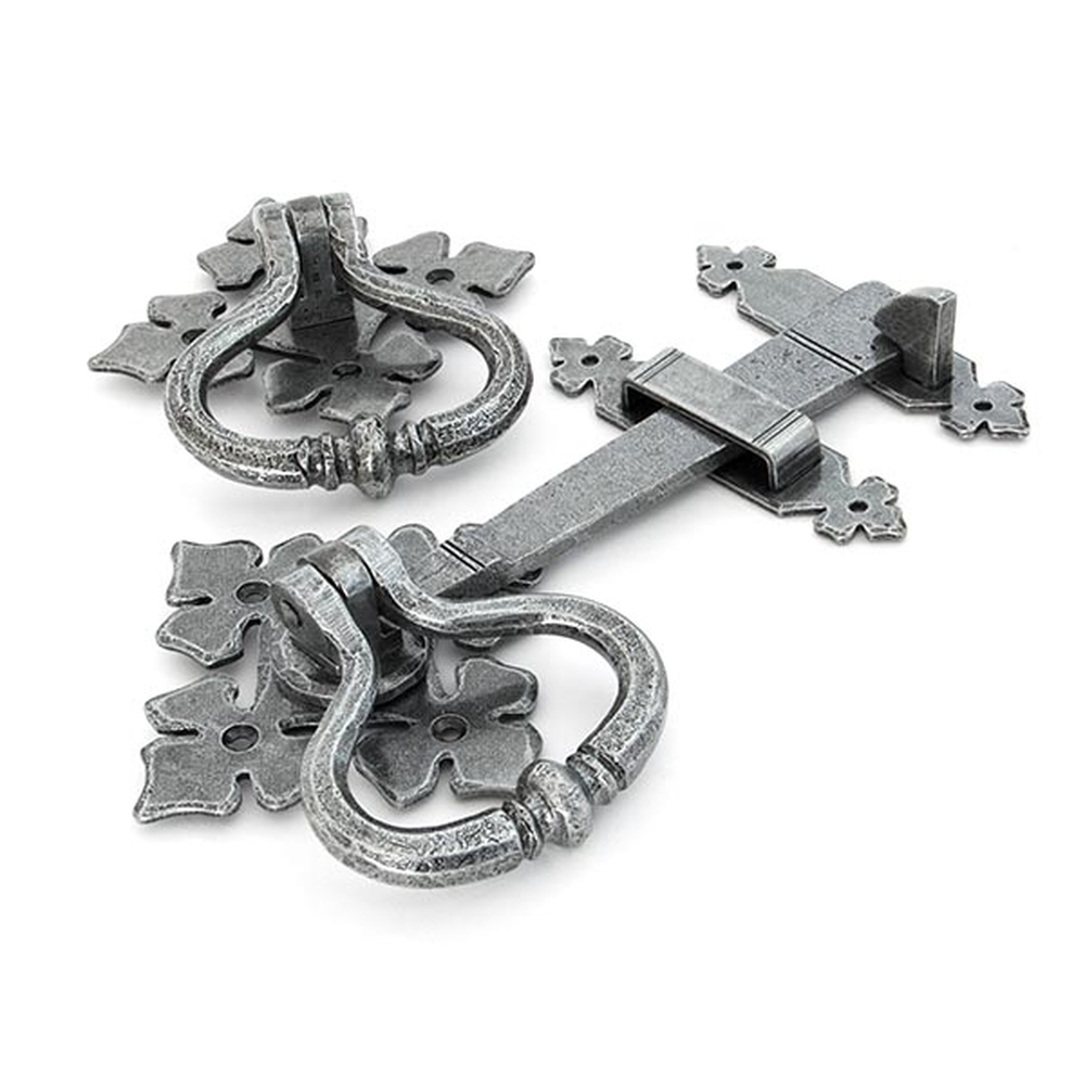 33685  214mm  Pewter Patina  From The Anvil Shakespeare Latch Set