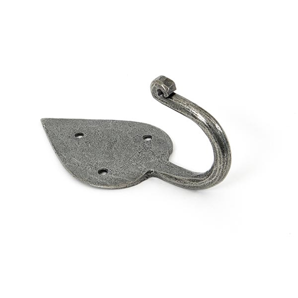 33688  77 x 57mm  Pewter Patina  From The Anvil Gothic Coat Hook