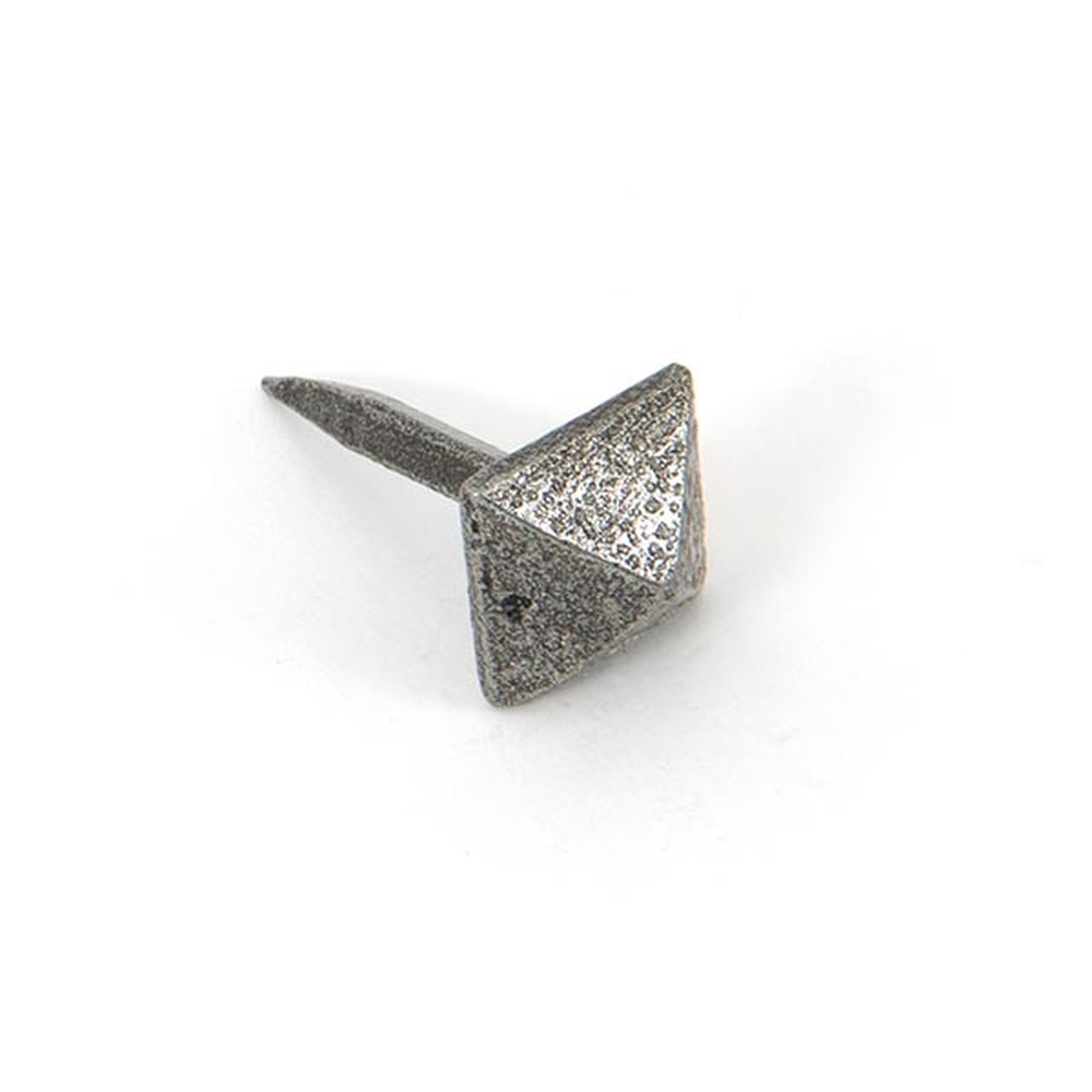 33694  15 x 15mm  Pewter Patina  From The Anvil Pyramid Door Stud - Small