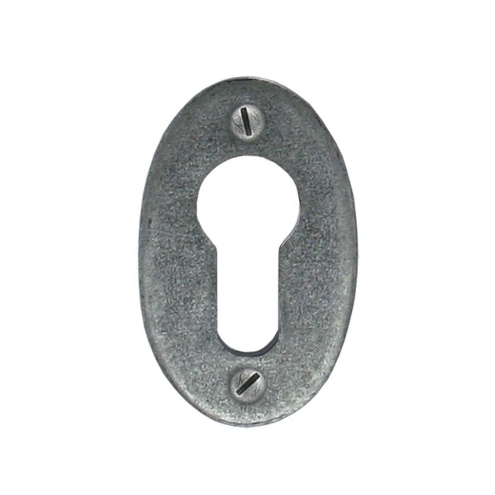 33706 • 51 x 31mm • Pewter Patina • From The Anvil Oval Euro Escutcheon