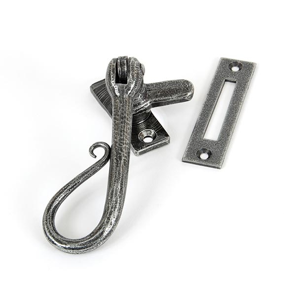 33727  130mm  Pewter Patina  From The Anvil Shepherds Crook Fastener