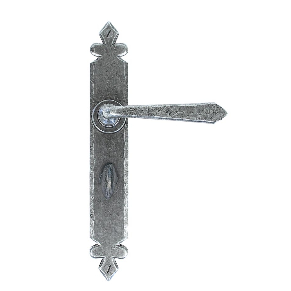 33732  273 x 40 x 5mm  Pewter Patina  From The Anvil Cromwell Lever Bathroom Set