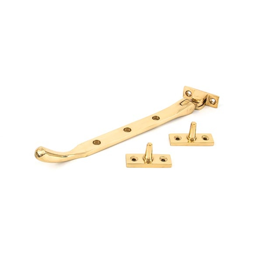 33749 • 239mm • Polished Brass • From The Anvil Peardrop Casement Stay