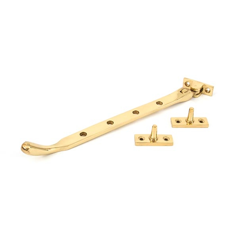 33750 • 288mm • Polished Brass • From The Anvil Peardrop Casement Stay