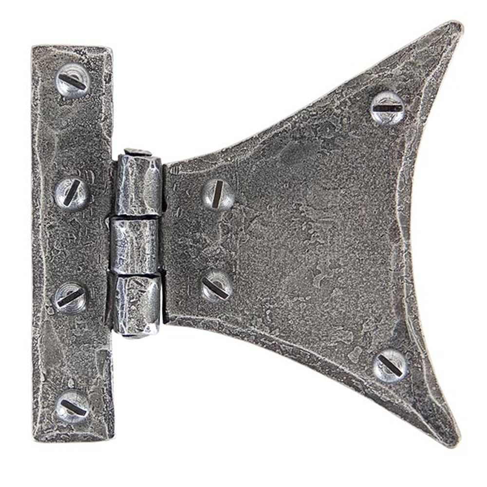 33783 • 82 x 82mm • Pewter Patina • From The Anvil Half Butterfly Hinge