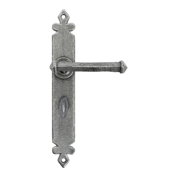 33802  273 x 40 x 5mm  Pewter Patina  From The Anvil Tudor Lever Bathroom Set