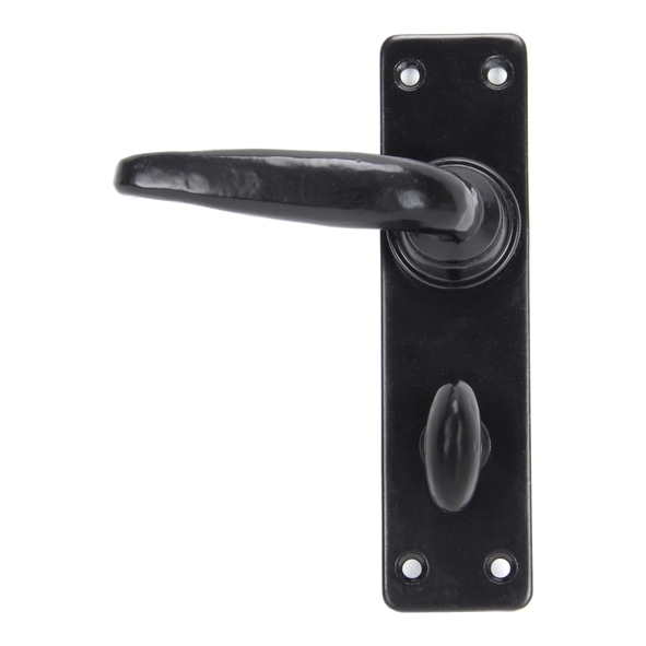 33822  155 x 40 x 5mm  Black  From The Anvil Smooth Lever Bathroom Set