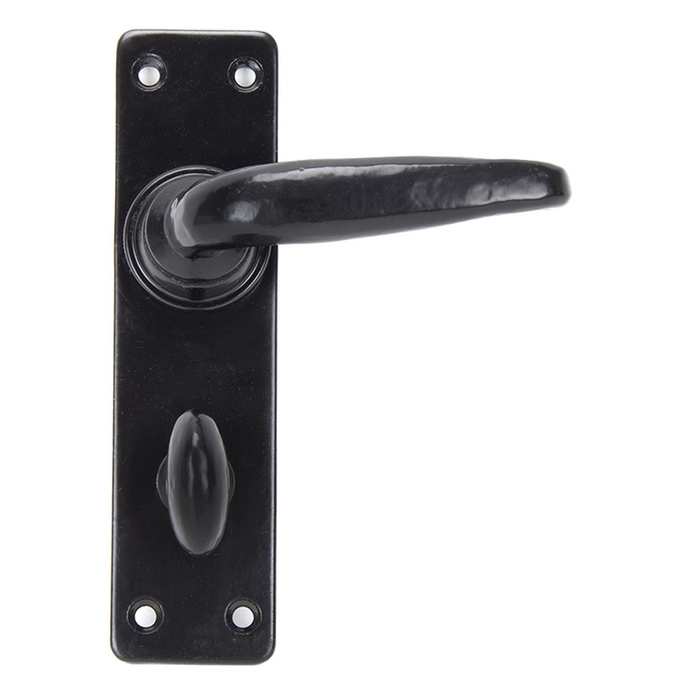 33822  155 x 40 x 5mm  Black  From The Anvil Smooth Lever Bathroom Set