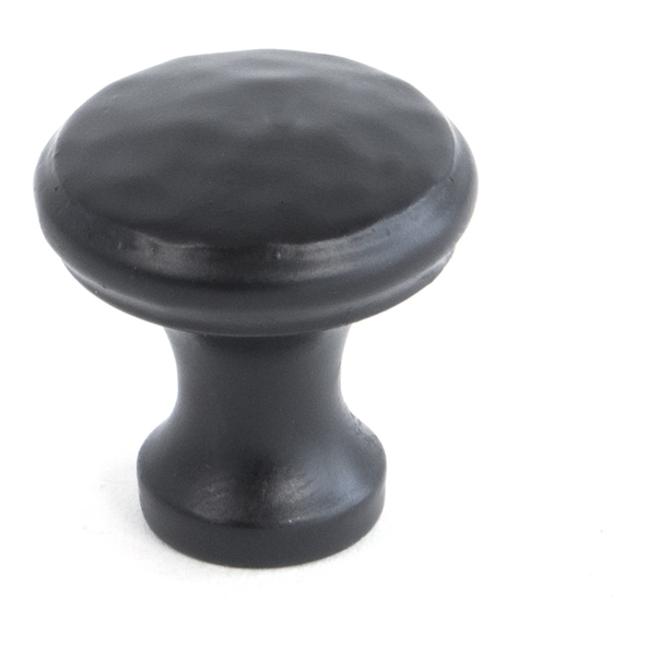 33840  20mm  Black  From The Anvil Hammered Cabinet Knob - Small
