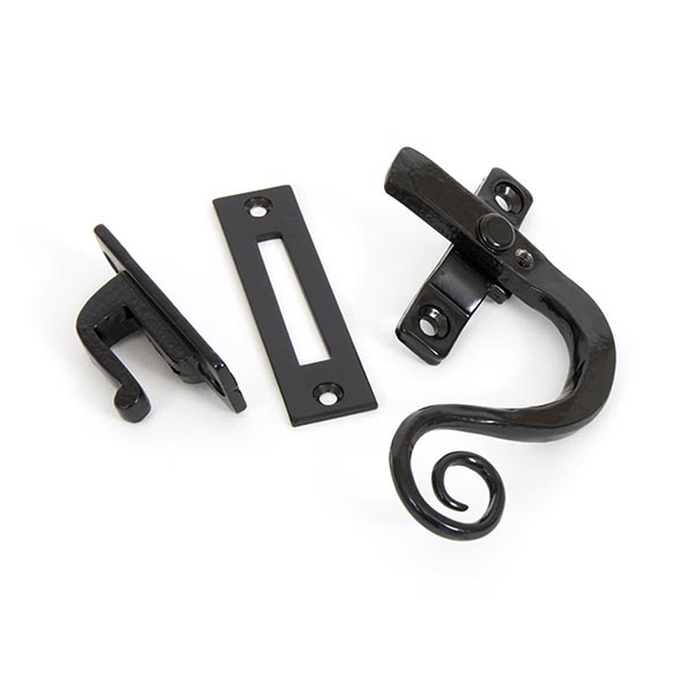 33953  112mm  Black  From The Anvil Locking Monkeytail Fastener - RH