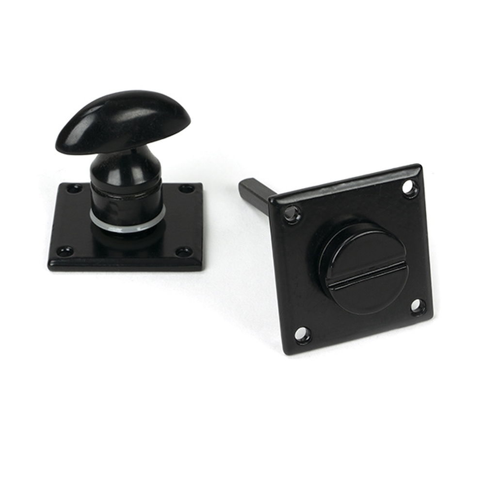 33964  51 x 51 x 3mm  Black  From The Anvil Diamond Bathroom Thumbturn