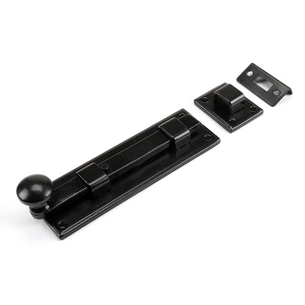 33980  158 x 52 x 5mm  Black  From The Anvil Straight Knob Bolt