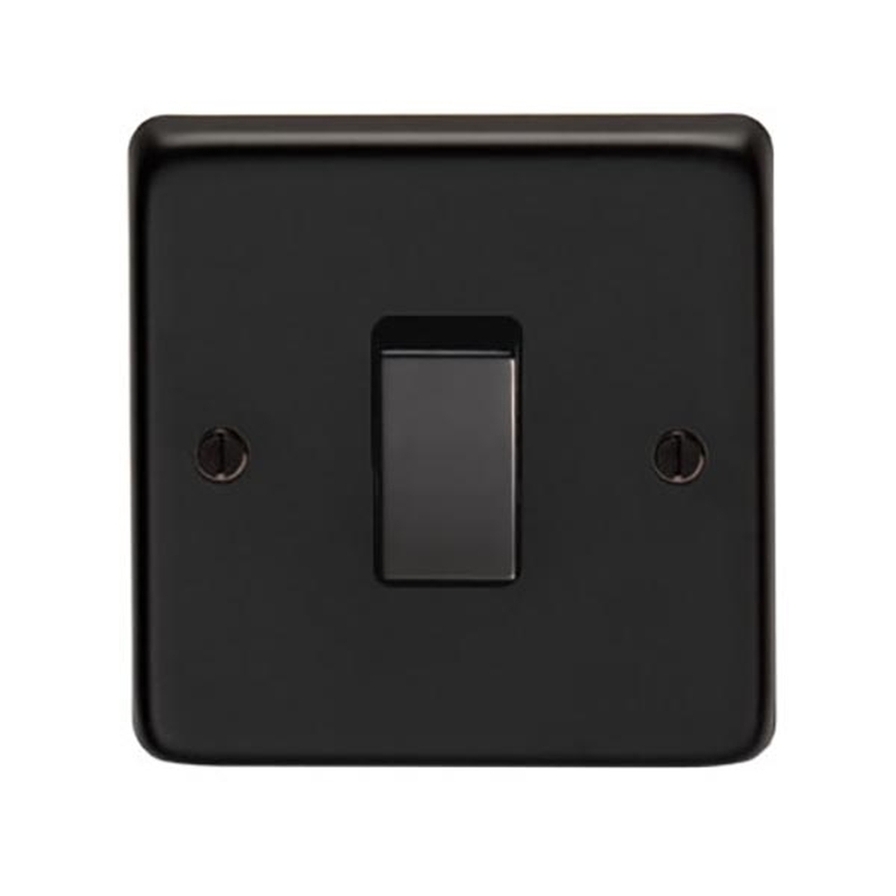 34204/2  86 x 86 x 7mm  Matt Black  From The Anvil Intermediate Switch