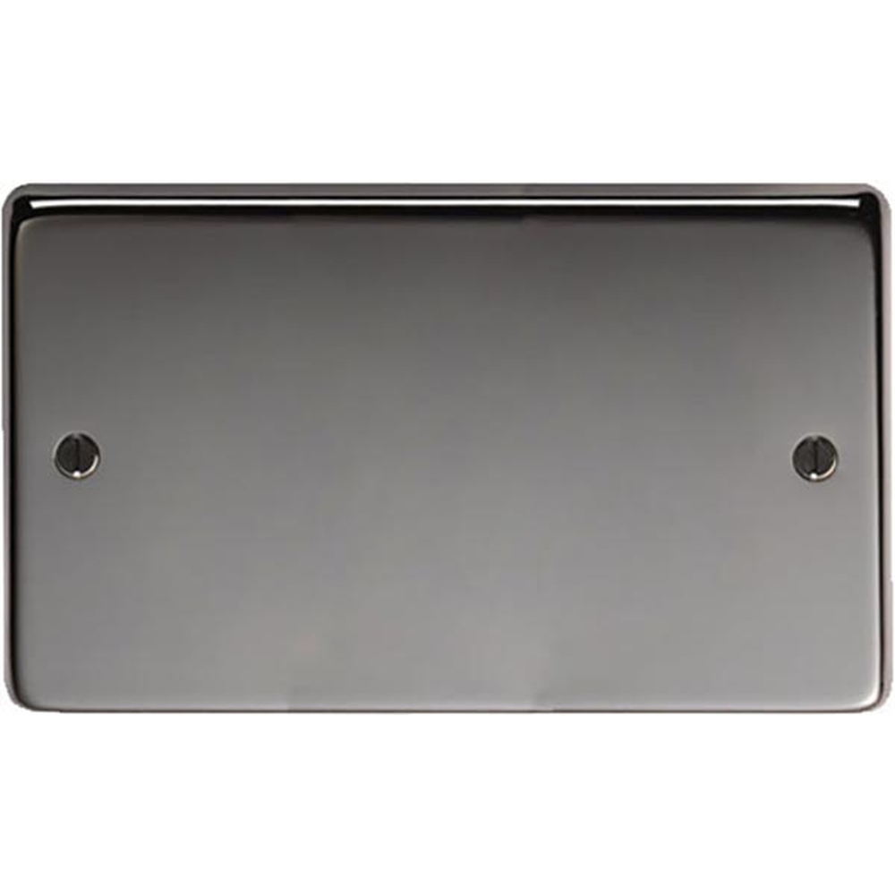 34234  146 x 86 x 7mm  Black Nickel  From The Anvil Double Blank Plate