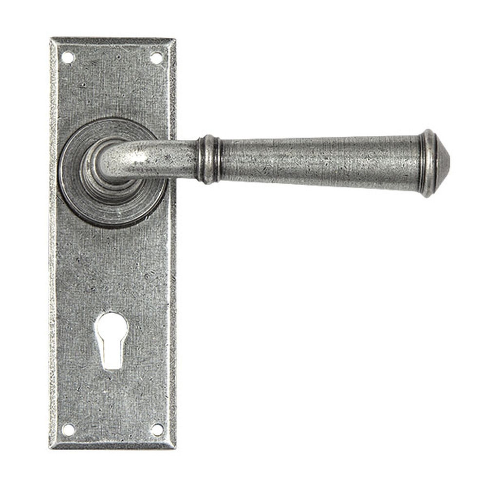 45125  152 x 48 x 5mm  Pewter Patina  From The Anvil Regency Lever Lock set