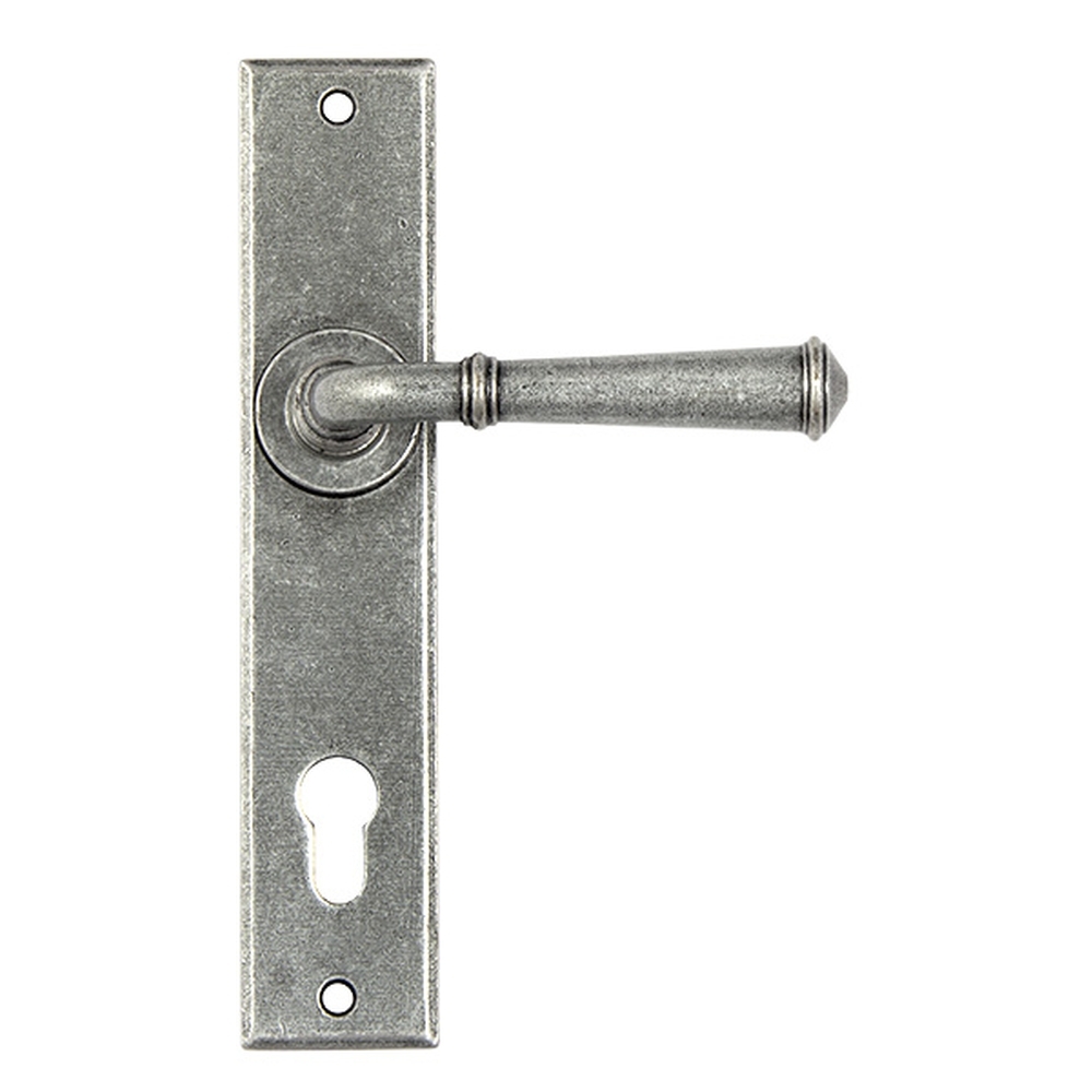 45129 • 241 x 48 x 5mm • Pewter Patina • From The Anvil Regency Lever Espag. Lock Set