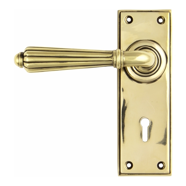 45310 • 152 x 50 x 8mm • Aged Brass • From The Anvil Hinton Lever Lock Set