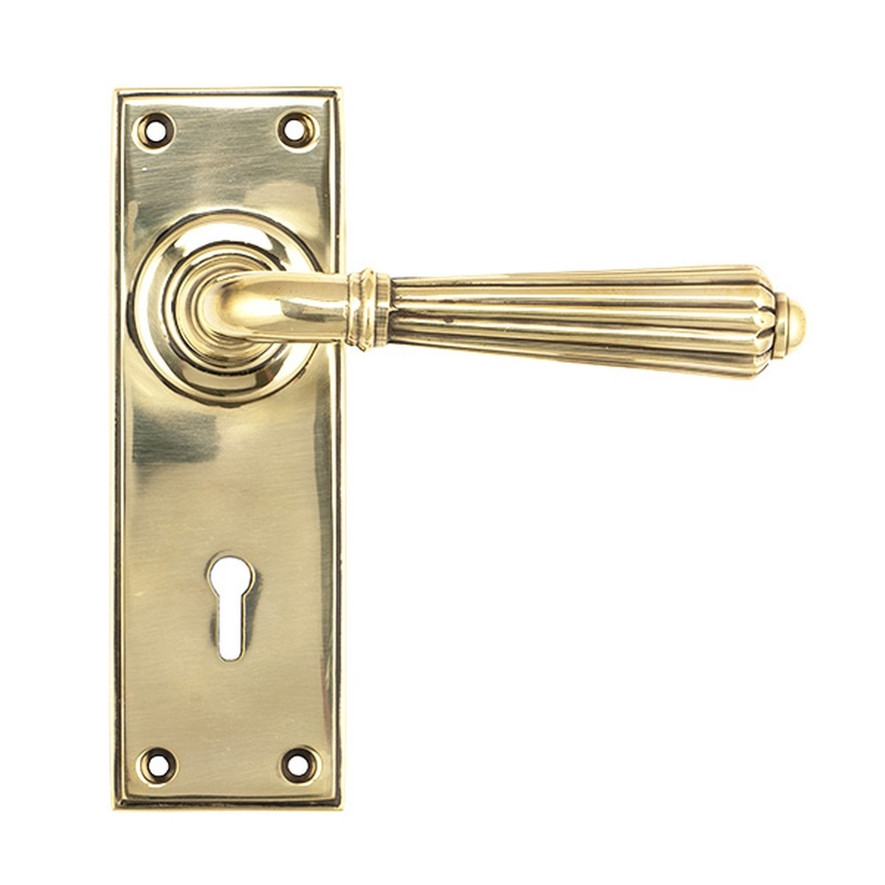 45310  152 x 50 x 8mm  Aged Brass  From The Anvil Hinton Lever Lock Set