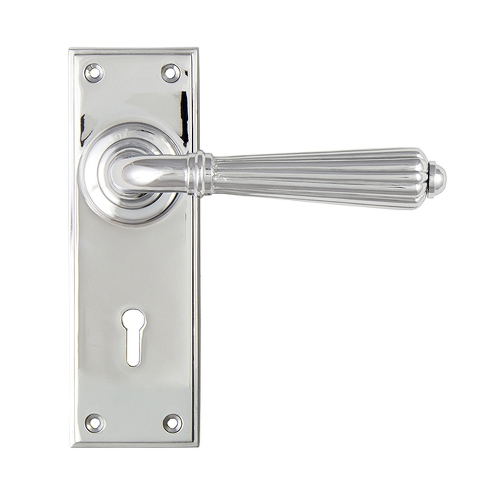 45316  152 x 50 x 8mm  Polished Chrome  From The Anvil Hinton Lever Lock Set