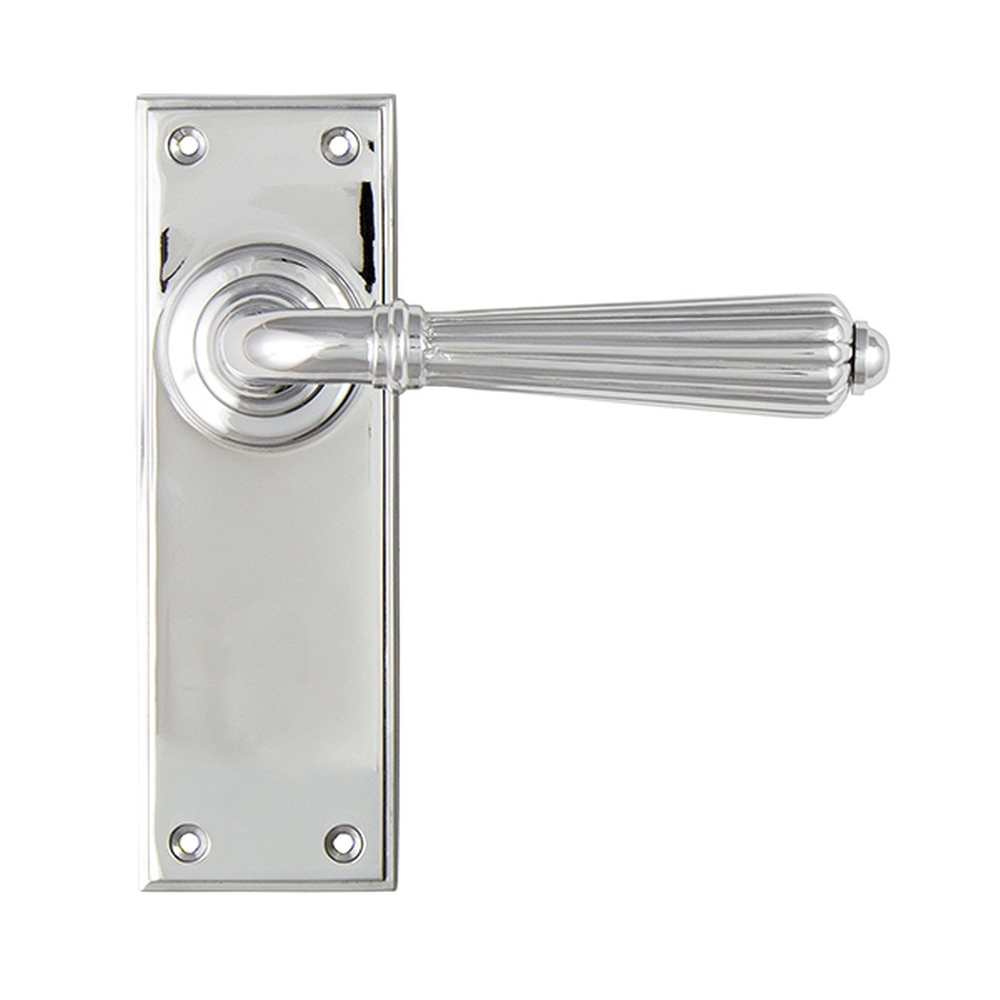 45317  152 x 50 x 8mm  Polished Chrome  From The Anvil Hinton Lever Latch Set