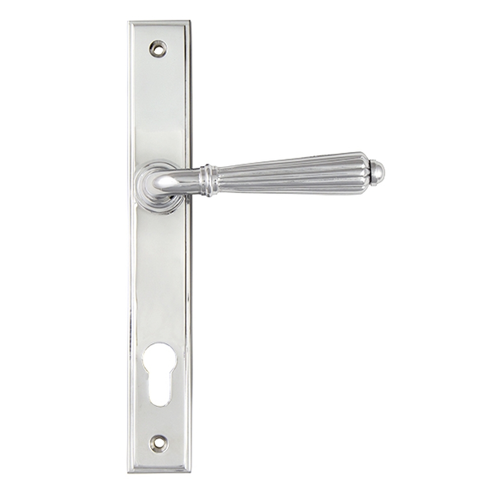 45320 • 244 x 36 x 13mm • Polished Chrome • From The Anvil Hinton Slimline Lever Espag. Lock Set