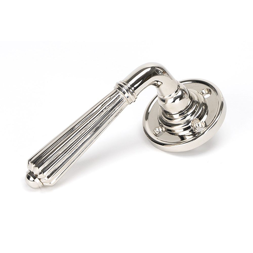 45321 • 60 x 8mm • Polished Nickel • From The Anvil Hinton Lever on Rose Set