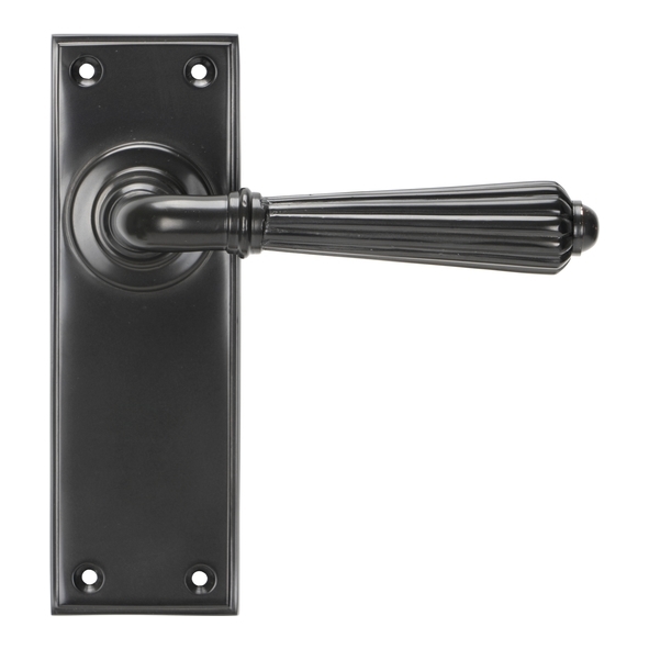 45329 • 152 x 50 x 8mm • Aged Bronze • From The Anvil Hinton Lever Latch Set